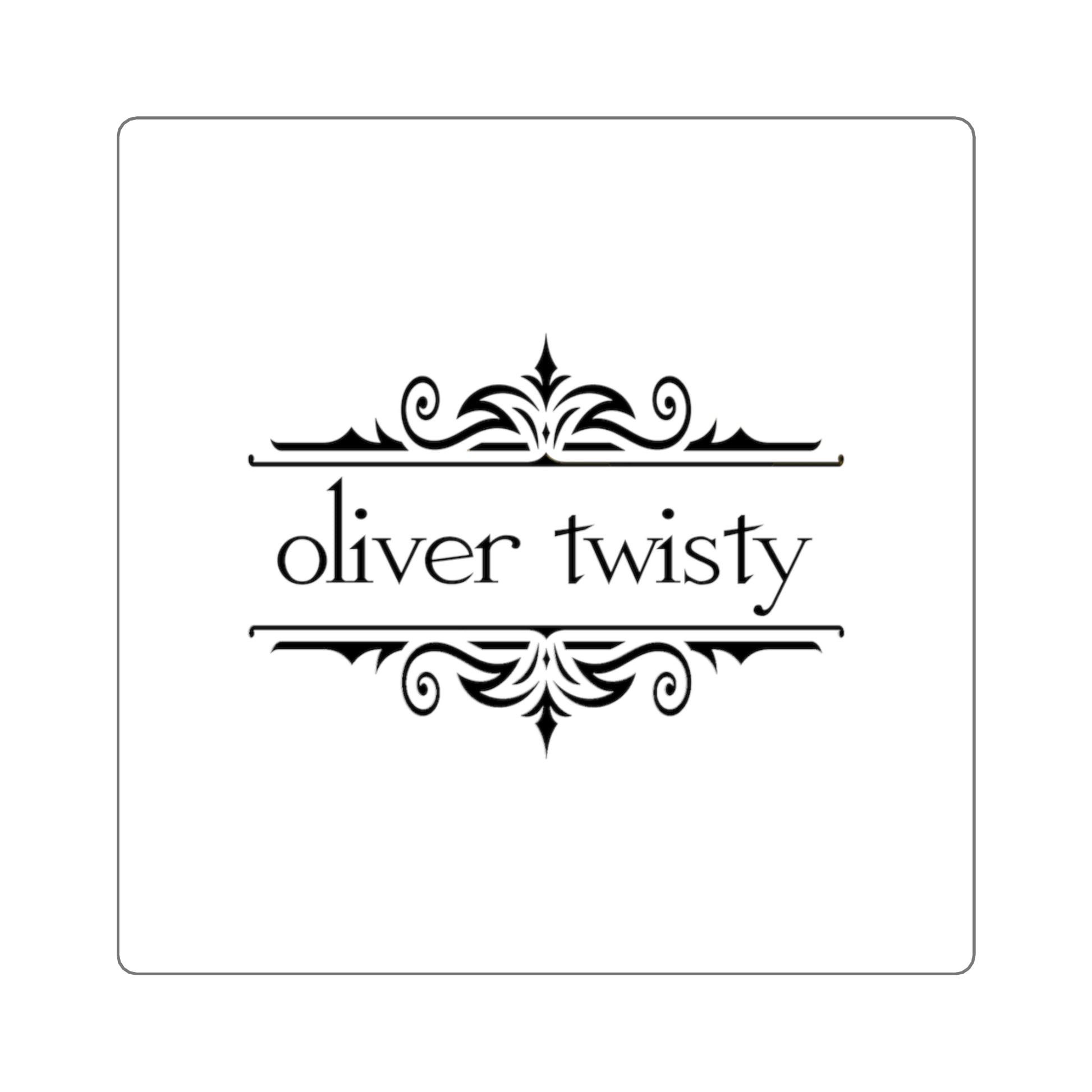 Oliver Twisty Sticker, Black & White