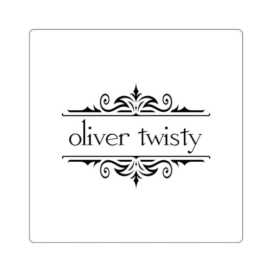 Oliver Twisty Sticker, Black & White